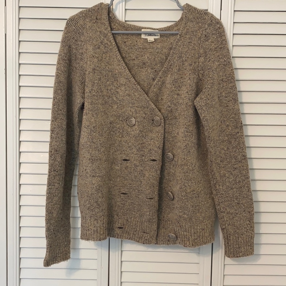 Faux Fur Collar Sweater